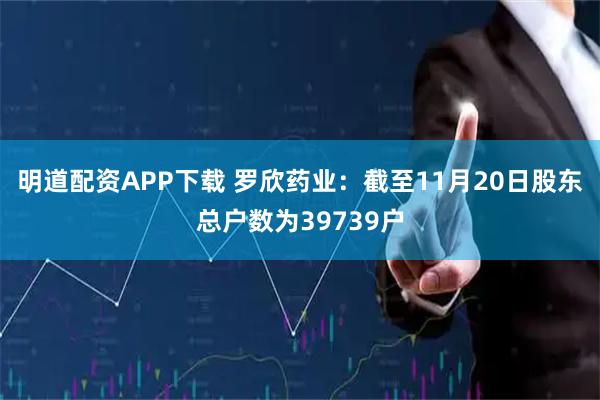 明道配资APP下载 罗欣药业：截至11月20日股东总户数为39739户
