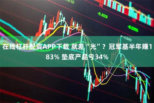 在线杠杆配资APP下载 就差“光”？冠军基半年赚183% 垫底产品亏34%
